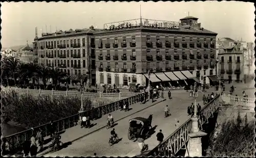 Ak Murcia Stadt Spanien, Puente y Hotel Reina Victoria