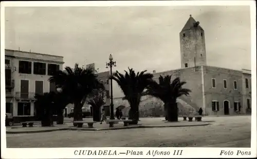 Ak Ciutadella Menorca Balearische Inseln, Plaza Alfonso III