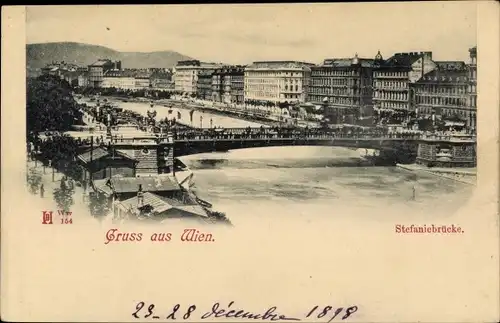 Ak Wien 1 Innere Stadt, Stefaniebrücke