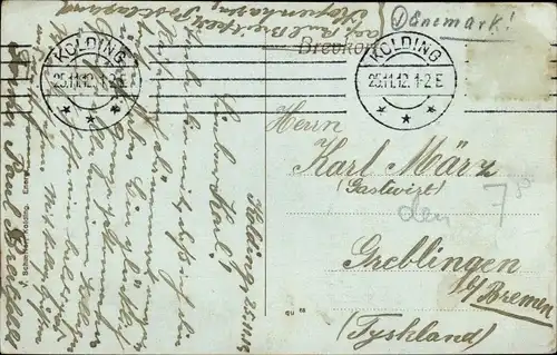 Ak Kolding Dänemark, Sdr. Klostergade