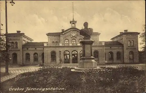 Ak Örebro Schweden, Järnvägsstation