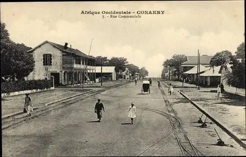 Ak Conakry Guinea, Rue Commerciale