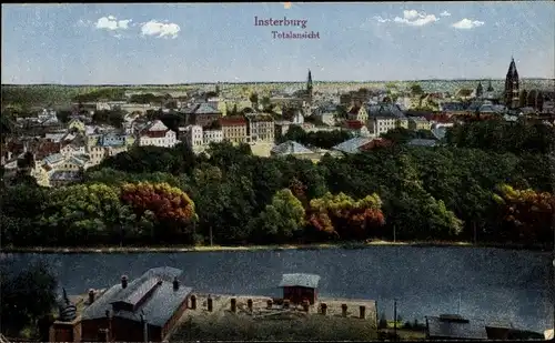 Ak Tschernjachowsk Insterburg Ostpreußen, Gesamtansicht