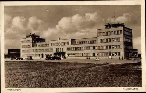 Ak Oberwiesenfeld München Bayern, Flughafen