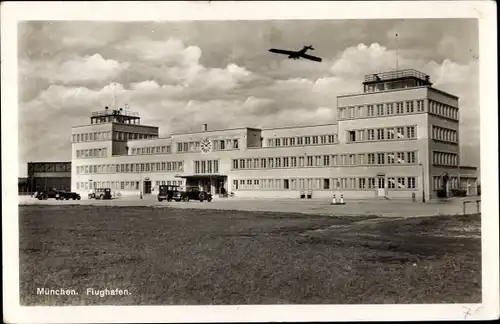 Ak Oberwiesenfeld München Bayern, Flughafen