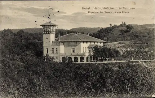 Ak Suchacz Succase Westpreußen, Hotel Haffschlösschen, Verkehrverein Elbing