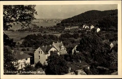 Ak Falkenberg in der Mark, Blick von der Carlsburg, Gaststätte, Inh. Oskar Koser
