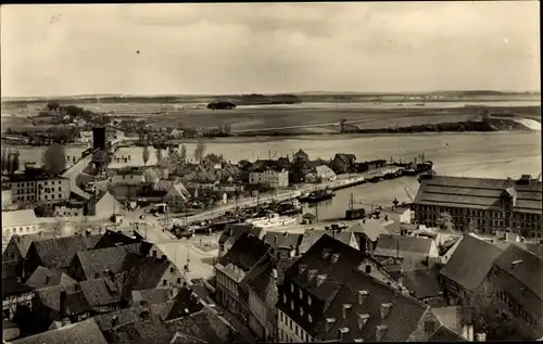 Ak Wolgast in Mecklenburg Vorpommern, Blick zur Insel Usedom