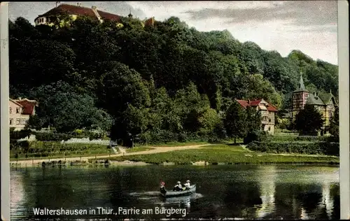 Ak Waltershausen in Thüringen, Partie am Burgberg