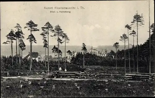 Ak Bad Klosterlausnitz, Blick vom Herrenweg