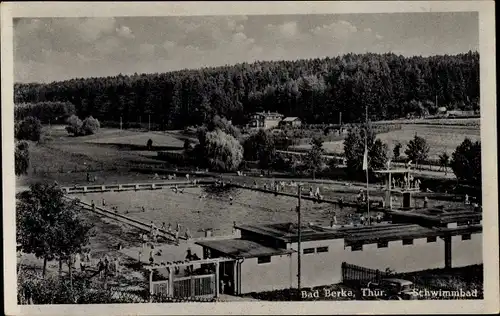 Ak Bad Berka in Thüringen, Schwimmbad
