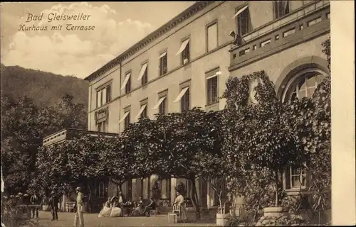 Ak Gleisweiler in der Pfalz, Kurhaus mit Terrasse