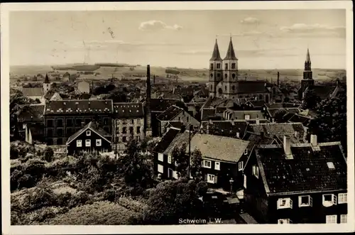 Ak Schwelm in Westfalen, Gesamtansicht, Kirche