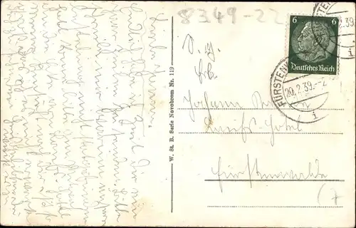 Ak Fürstenwalde an der Spree, Spreebrücke, Hafen, Ehrenmal, Kriegerdenkmal, Rathaus, Dom