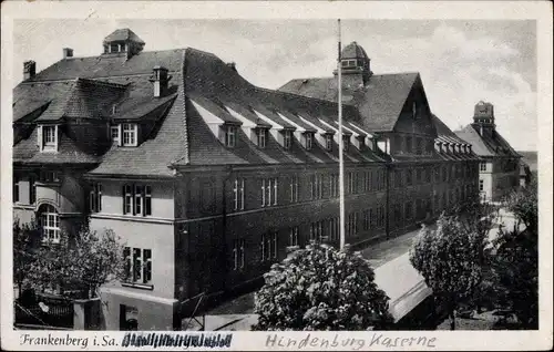 Ak Frankenberg an der Zschopau in Sachsen, Hindenburgkaserne