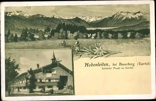 Ak Hohenleiten Eurasburg Oberbayern, Isartal