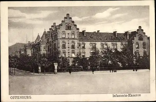 Ak Offenburg in Baden Schwarzwald, Infanteriekaserne