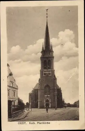 Ak Oedt Grefrath am Niederrhein, Kath. Pfarrkirche