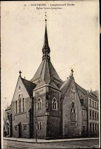 Ak Dortmund im Ruhrgebiet, Josephinenstift Kirche
