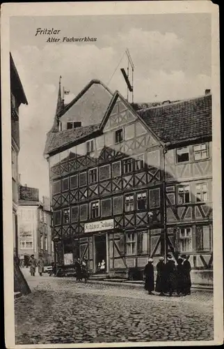 Ak Fritzlar in Hessen, Alter Fachwerkbau