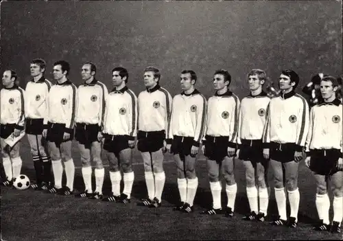 Ak WM Teilnehmer, Fußball Vizeweltmeister Deutschland, Mexiko 1970, Beckenbauer, Vogts