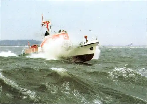 Ak Seenotkreuzer mit Tochterboot der 23m-Klasse, Theodor Heuss, Ruhr-Stahl, H. H. Meier, DGzRS
