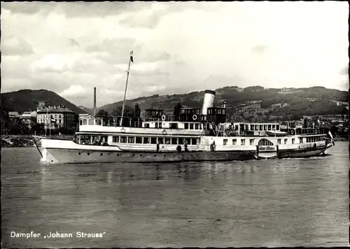 Ak Dampfer Johann Strauss, Erste Donau Dampfschifffahrts-Gesellschaft