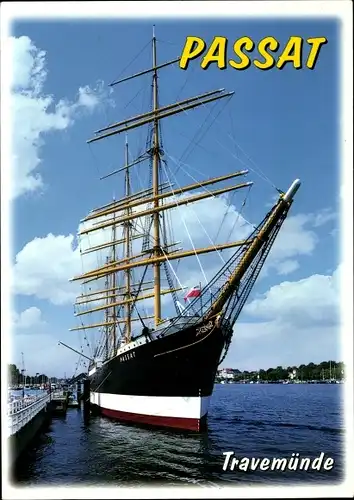 Ak Ostseebad Travemünde Lübeck, Segelschiff Passat