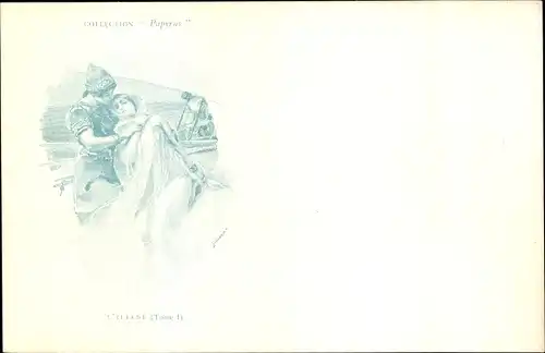 Künstler Ak Collection Papyrus, L'Iliade, Zwei Frauen