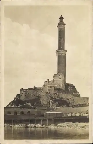 Ak Genova Genua Liguria, La Lanterna, Leuchtturm