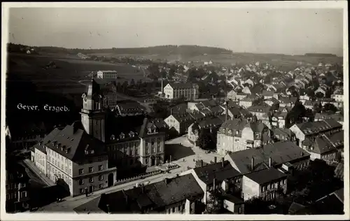 Ak Geyer in Sachsen, Teilansicht