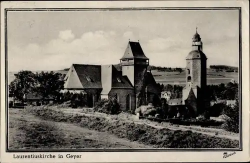 Ak Geyer in Sachsen, Laurentiuskirche