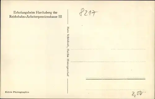 Ak Hartha Hintergersdorf Tharandt im Erzgebirge, Erholungsheim Harthaberg