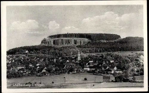 Ak Scheibenberg Erzgebirge, Panorama