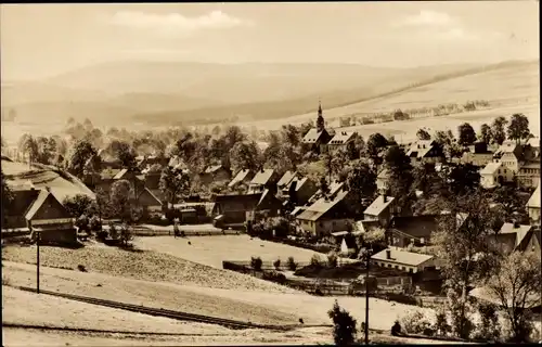 Ak Neudorf Sehmatal im Erzgebirge, Panorama