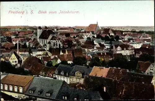 Ak Freiberg in Sachsen, Blick vom Jacobiturm