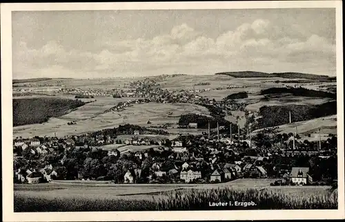 Ak Lauter Bernsbach im Erzgebirge Sachsen, Ortsansicht