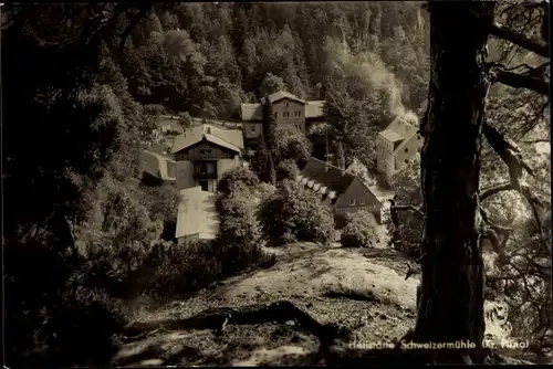 Ak Bad Schweizermühle Rosenthal Bielatal in Sachsen, Heilstätte Schweizermühle