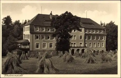 Ak Hohnstein in der Sächsischen Schweiz, Post Erholungsheim, Vorderansicht