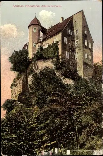 Ak Hohnstein Sächsische Schweiz, Schloss Hohnstein