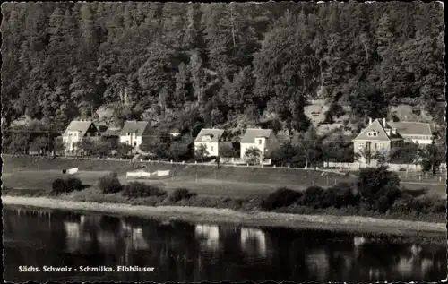 Ak Schmilka Bad Schandau Sächsische Schweiz, Elbhäuser