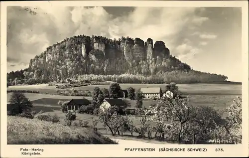 Ak Königstein an der Elbe Sächsische Schweiz, Pfaffenstein, Panorama