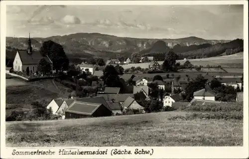 Ak Hinterhermsdorf Sebnitz Sachsen, Teilansicht