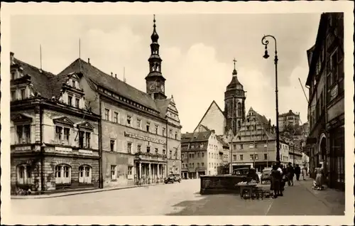 Ak Pirna an der Elbe, Markt