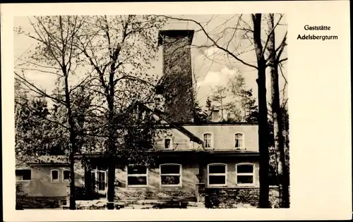 Ak Adelsberg Karl Marx Stadt Chemnitz, Gaststätte Adelsbergturm, Aussichtsturm