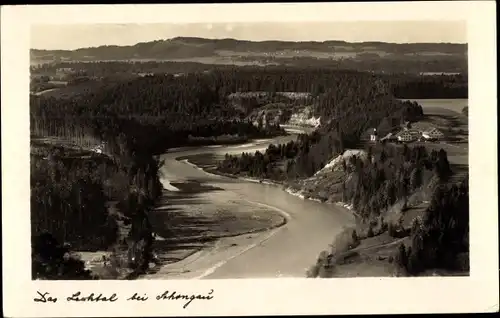 Ak Schongau in Oberbayern, Blick auf das Lechtal