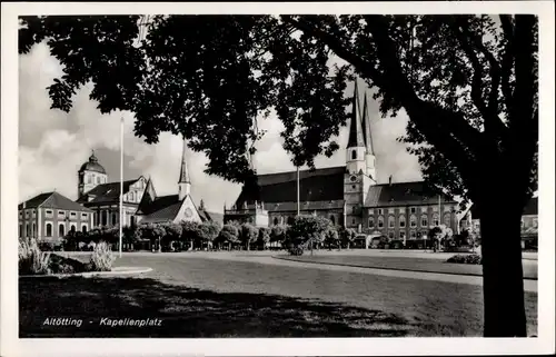 Ak Altötting in Oberbayern, Kapellenplatz