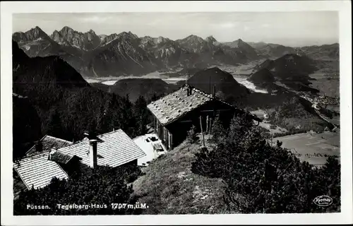 Ak Füssen im Ostallgäu, Tegelberg-Haus, Panorama