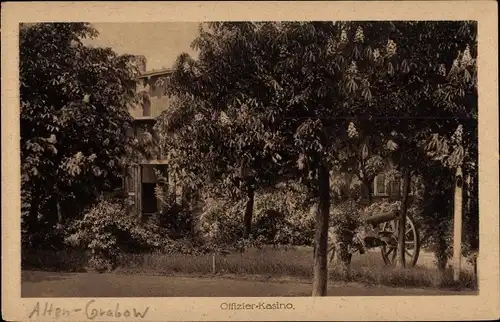 Ak Altengrabow Möckern in Sachsen Anhalt, Truppenübungsplatz, Offizier Kasino