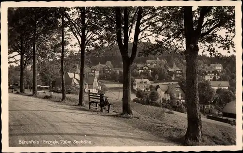 Ak Bärenfels Altenberg im Erzgebirge, Teilansicht vom Ort